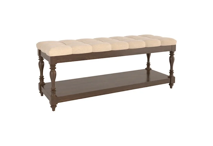 Farmhouse Customizable Upholstered Bench by Canadel at Esprit Decor Home Furnishings